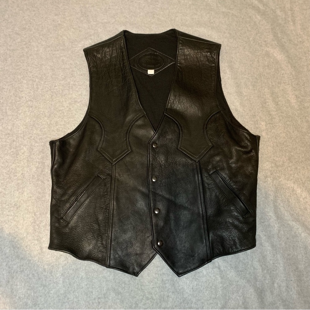 Vintage Creaciones Exclusivas Buffalo Nickel Buttons Mexico Motorcycle Vest